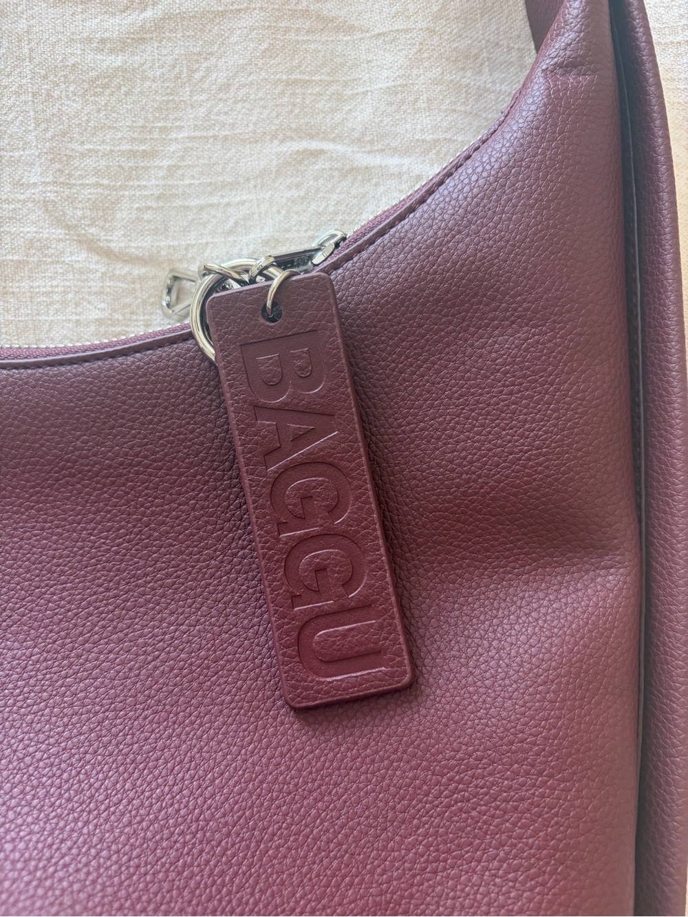 BAGGU Hobo Bag - Burgundy - Picture 4 of 5